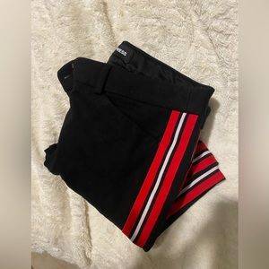 Straight leg high waisted pants